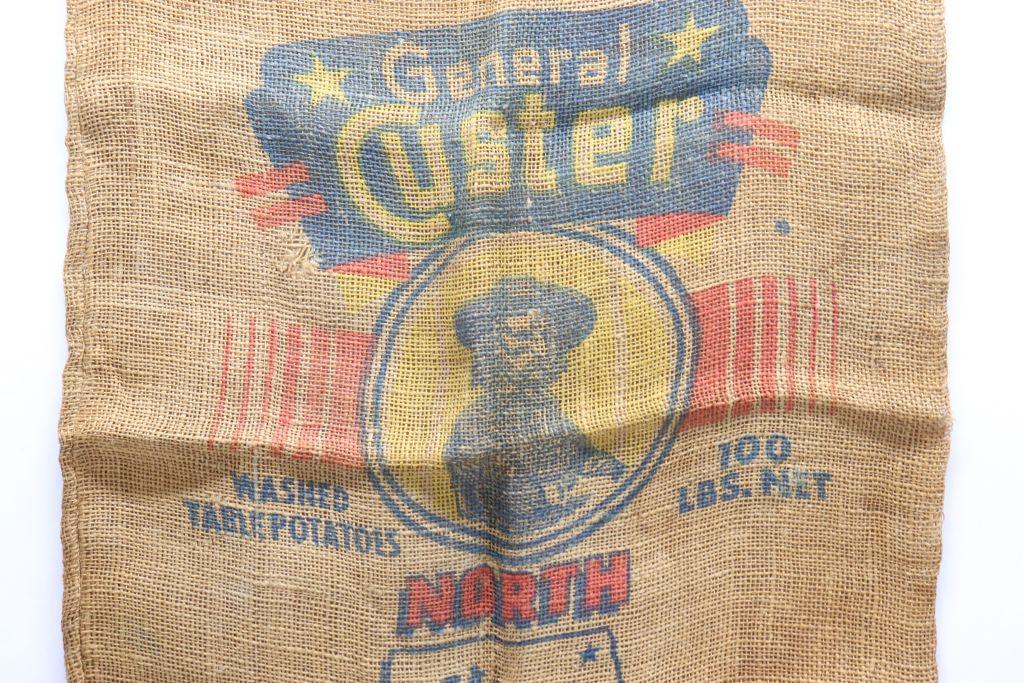 Excellent Antique General Custer Feed Bag