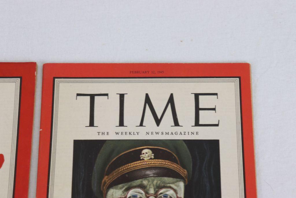 WWII Hitler & Himmler Time Magazines