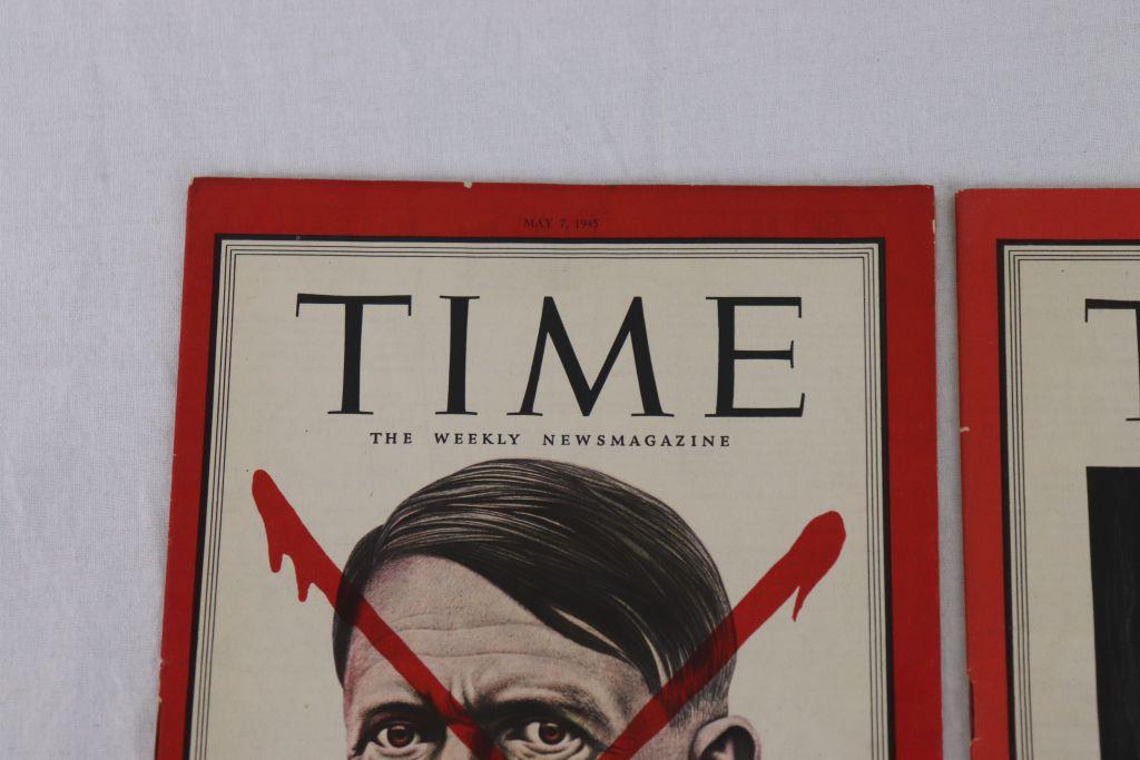 WWII Hitler & Himmler Time Magazines