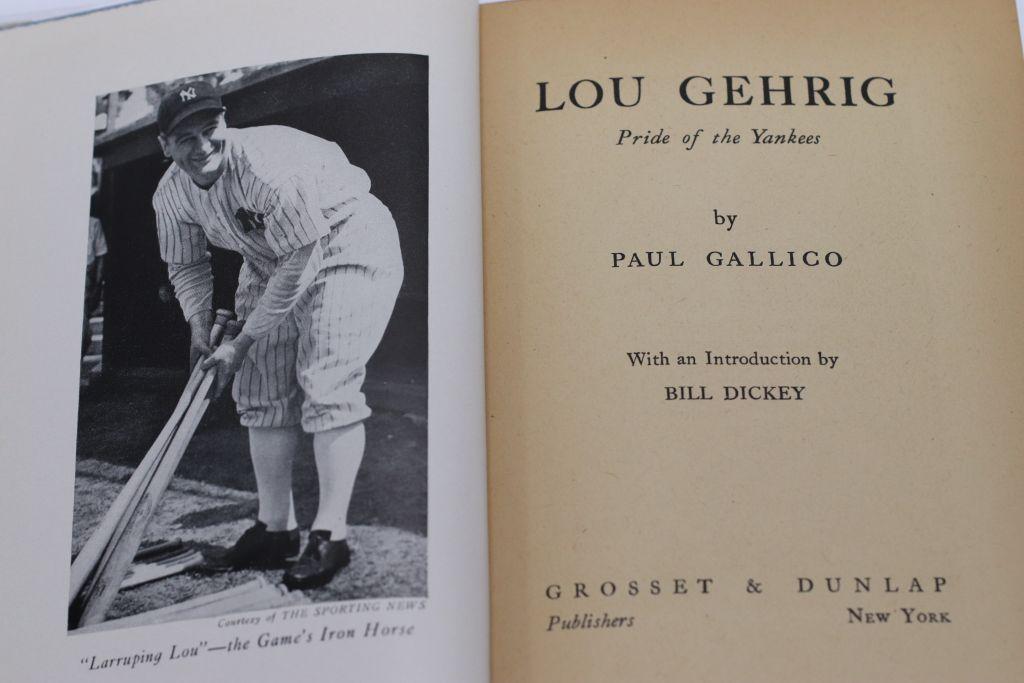 1942 Lou Gehrig 'Pride of the Yankees' Book