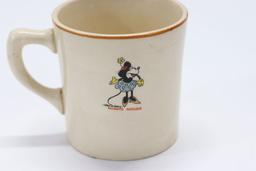 1930's Disney Minnie Mouse Coffee Mug