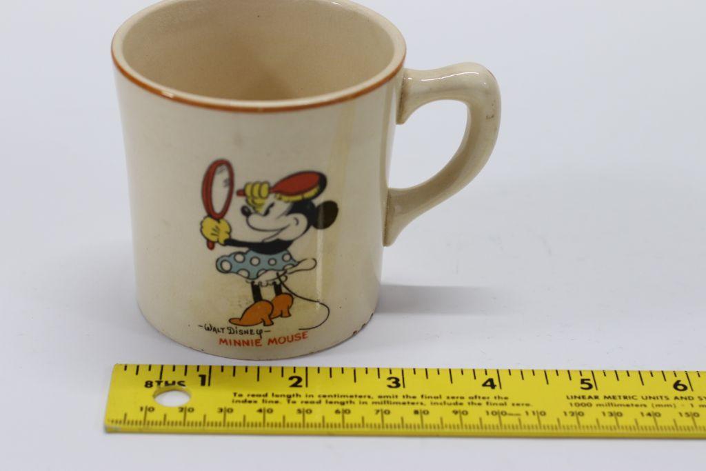 1930's Disney Minnie Mouse Coffee Mug