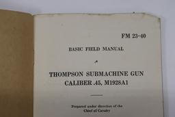 WWII Thompson Submachine Gun Field Manual