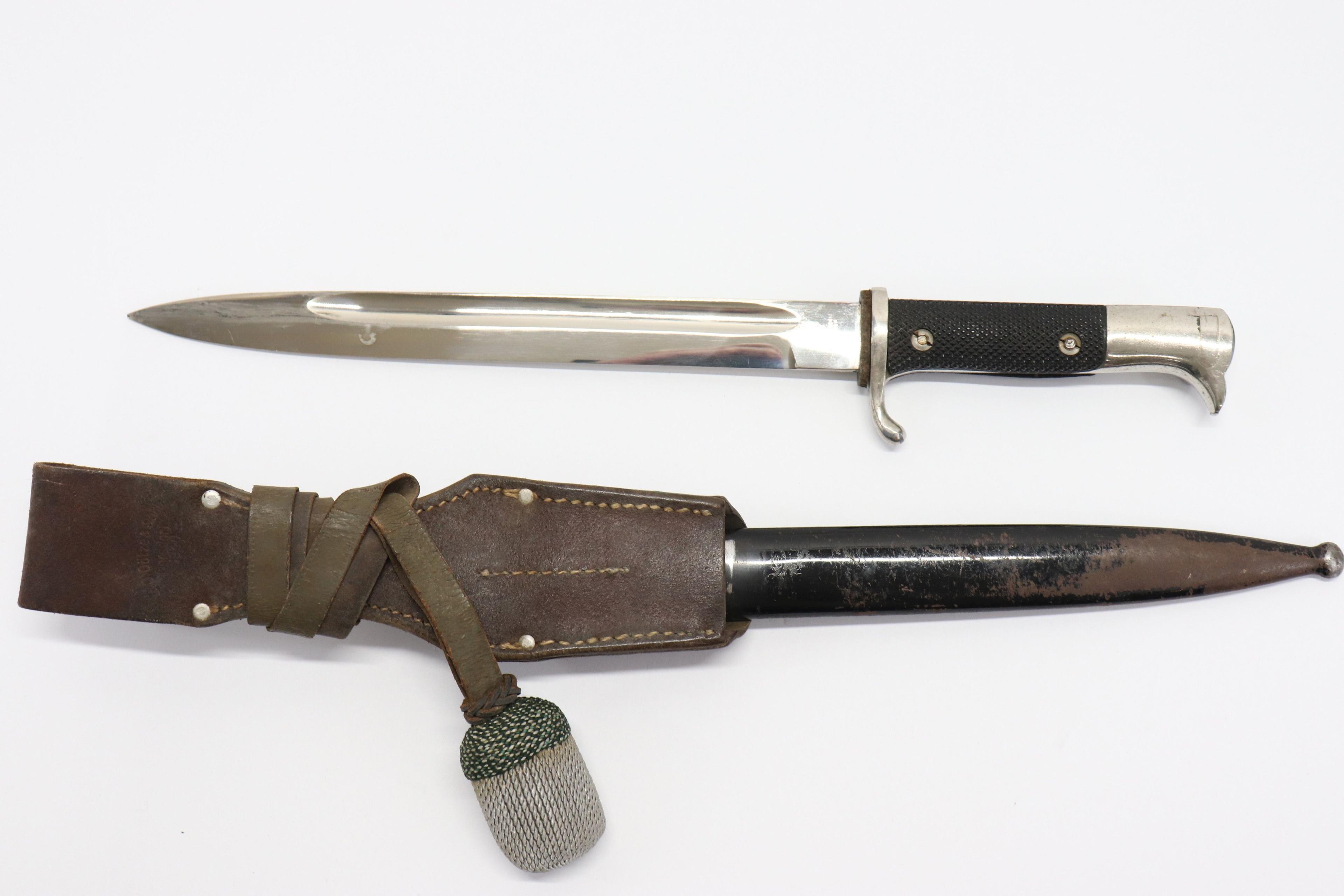 WWII German Dress Bayonet w/ Frog & Knot