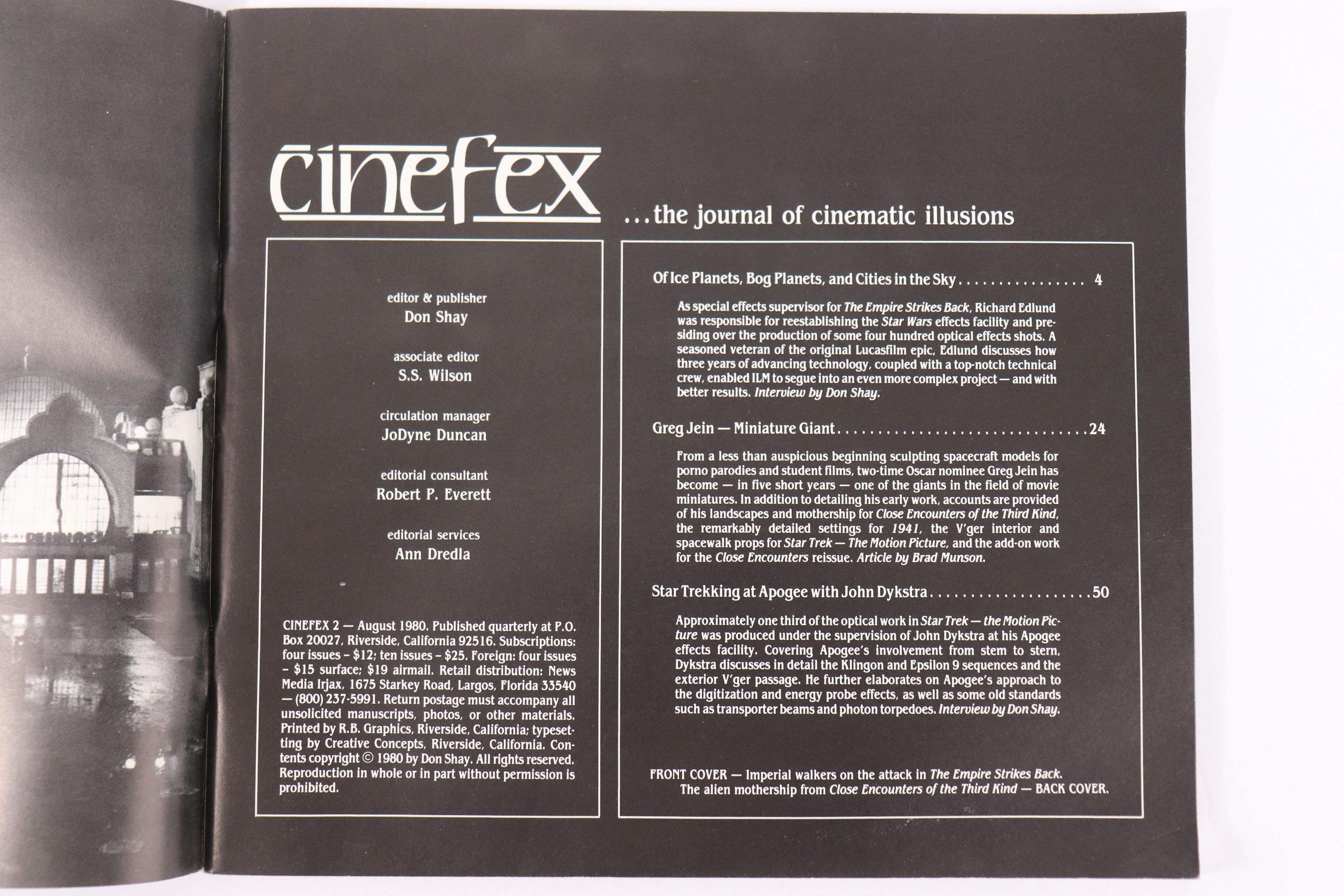 Cinefex Magazine #2/Empire Strikes Back