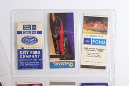 (18) 1960's/70's Ford Matchbooks