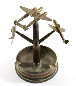 Great WWII Airplane Trench Art Ashtray