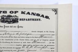 Jesse James (1875) Arrest Warrant Copy