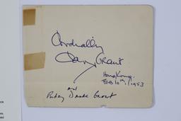 Cary Grant Autograph w/COA