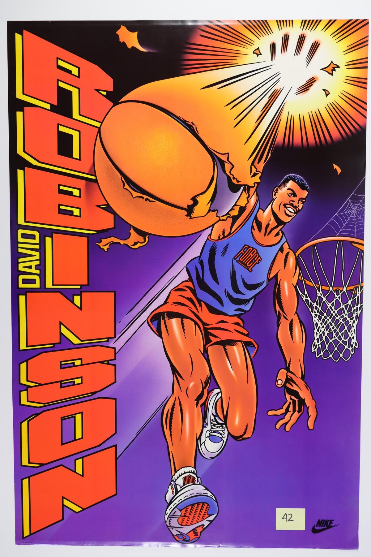 Rare! Nike 1991 David Robinson Poster