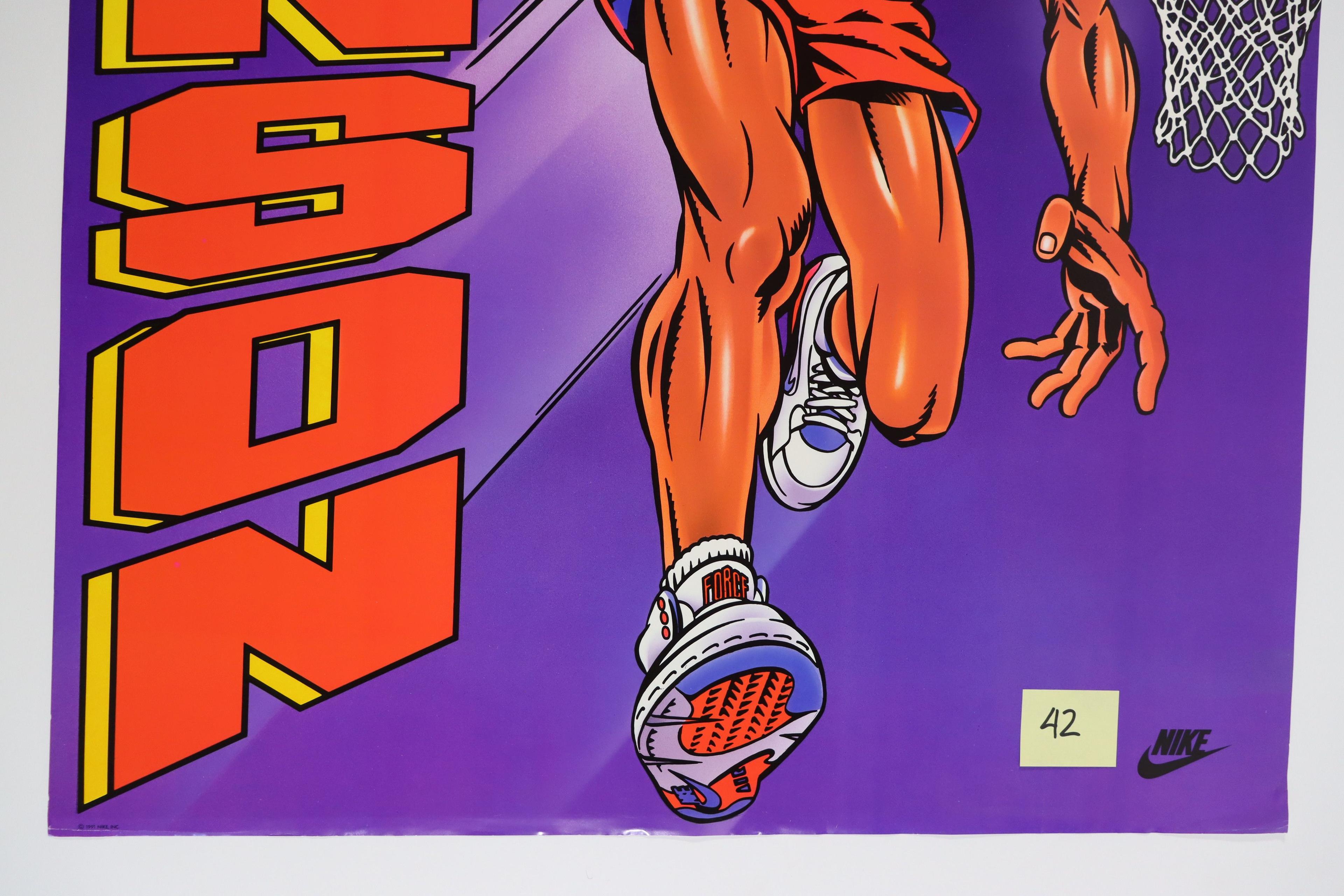 Rare! Nike 1991 David Robinson Poster