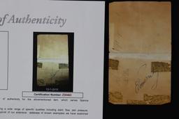 Elvis Presley Signed Document w/COA