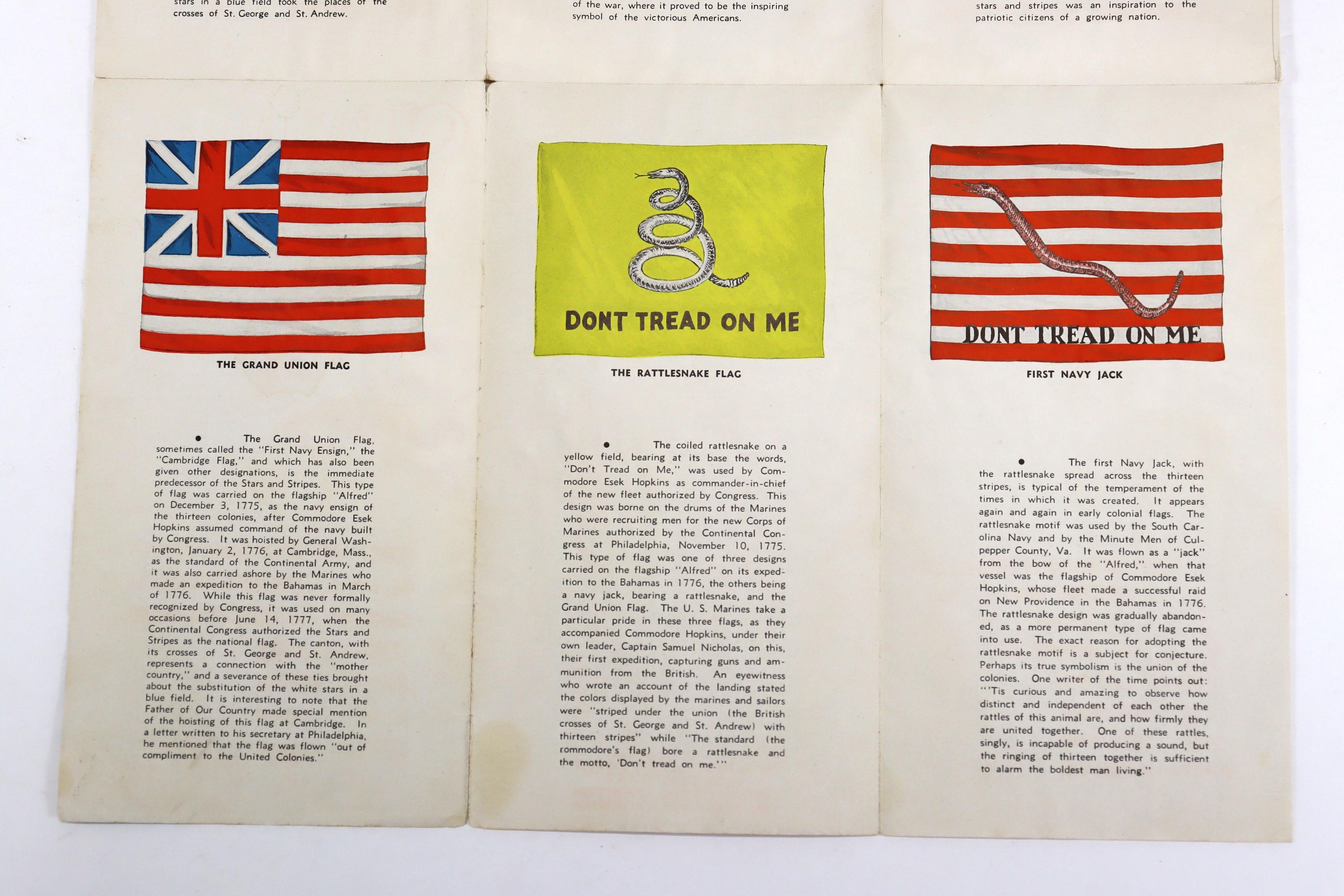 1937 USMC U.S. Flag History Brochure