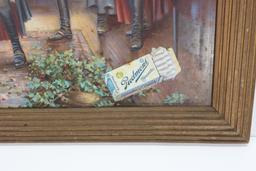 1916 Piedmont Cigarettes Tin Litho Sign