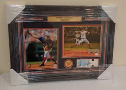 JSA & SGC COA Autographed STEPHEN STRASBURG Photo & Ticket Framed Matted Nationals MLB UV Glass Rare