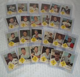 Vintage Starter Near Set 1963 Fleer MLB Baseball Cards 52/66 Stars HOFers Clemente Brooks Yaz Gibson