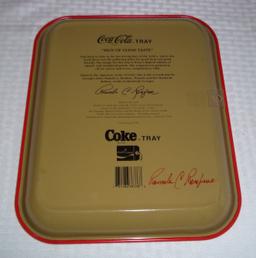 Artist Signed Coke Coca-Cola Pamela C Renfree Metal Serving Tray Advertising Good Taste