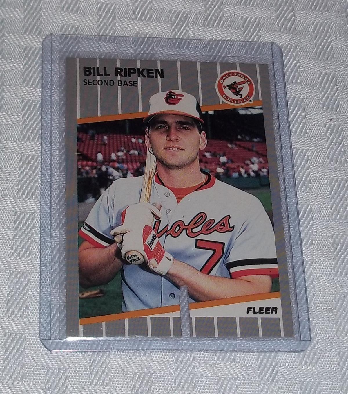 1989 Fleer Baseball #616 Billy Ripken Error RICK FACE Orioles RC Short Small SAW CUT Rare