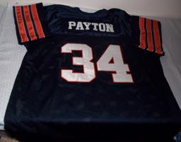 Walter Payton Bears Mitchell & Ness NFL Football Jersey HOF Screen Print Image Stitched 58