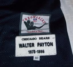 Walter Payton Bears Mitchell & Ness NFL Football Jersey HOF Screen Print Image Stitched 58