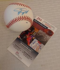 Phillies Darren Daulton Autographed Signed Minor League Rawlings Baseball JSA COA