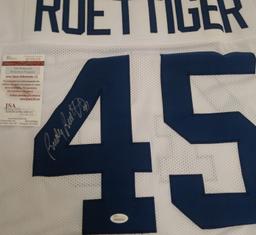 Rudy Ruettiger Autographed Signed Notre Dame Football Jersey XL JSA COA White