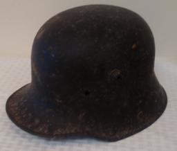 Vintage Original World War 1914-1918 WWI 1 I German Military Helmet No Liner Rare Metal Darth Vader