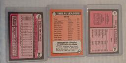 3 Topps Tiffany Don Mattingly Card Lot 1986 1989 Yankees Rare Limited Glossy
