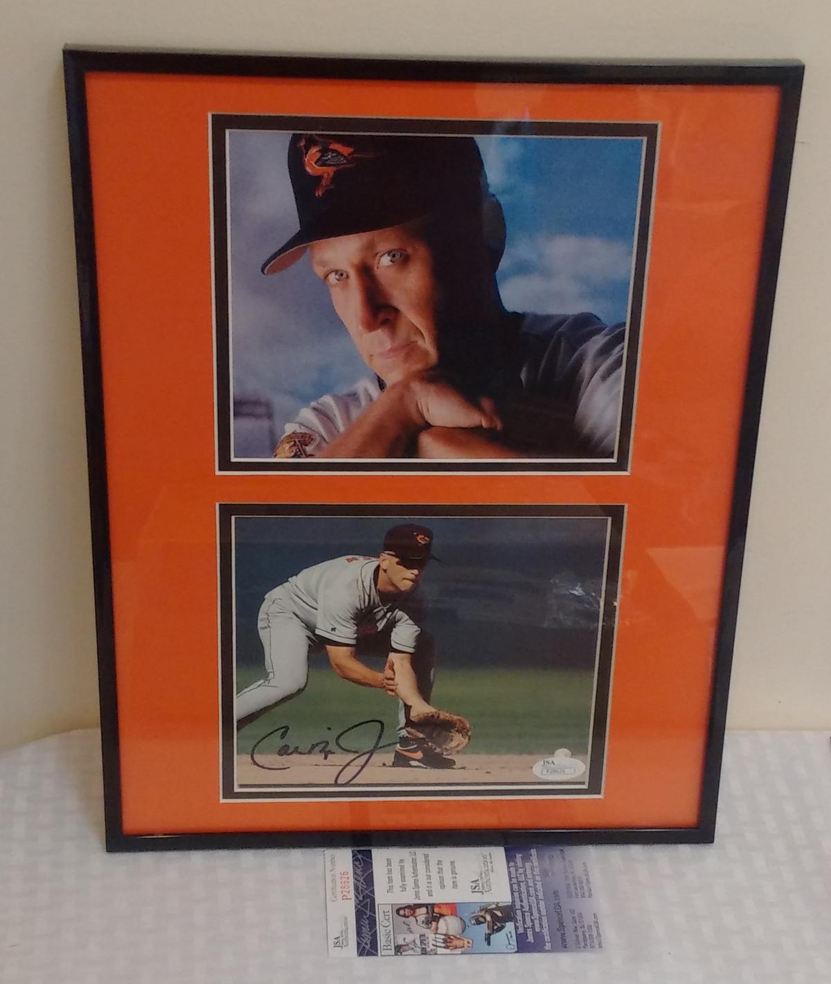 Cal Ripken Jr Autographed Signed Framed Matted Photo Orioles MLB Baseball JSA COA HOF