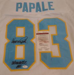 Vince Papale Autographed Signed Stitched WFL Custom NFL Football Philadelphia Bell Jersey JSA COA