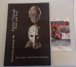 Bernie Parent Autographed Signed NHL Hockey Book Journey Through Risk And Fear JSA COA Flyers