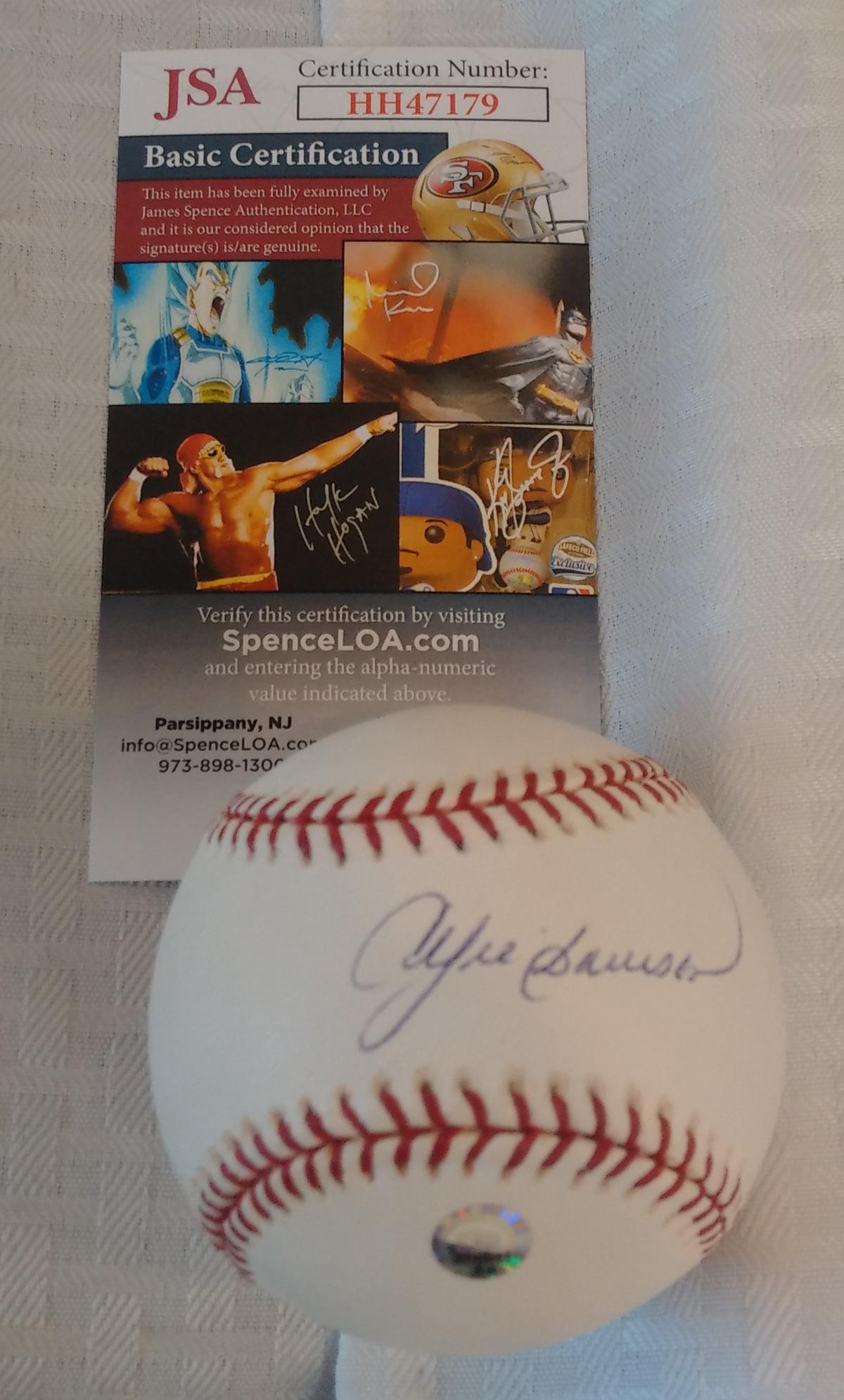 Andre Dawson Autographed Signed 2004 Opening Day Logo Baseball JSA COA Cubs Expos HOF Ball