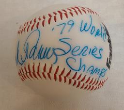 Chuck Tanner Autographed Signed Baseball MLB Pirates 1979 WS Champs Inscription JSA COA w/ Case