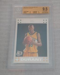 2007-08 Topps NBA Basketball Rookie Card #2 Kevin Durant RC BGS Beckett GRADED 9.5 GEM MINT White