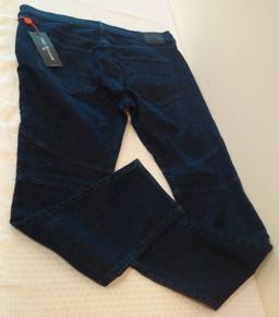 Brand New w/ Tag True Religion Denim Blue Jeans Rocco Moto 2S Body Rinse Mens Size 40 Big $$ Retail