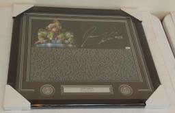 Jason Kelce Autographed Signed 16x20 Photo Speech Eagles Super Bowl Parade JSA COA Framed Matted NFL