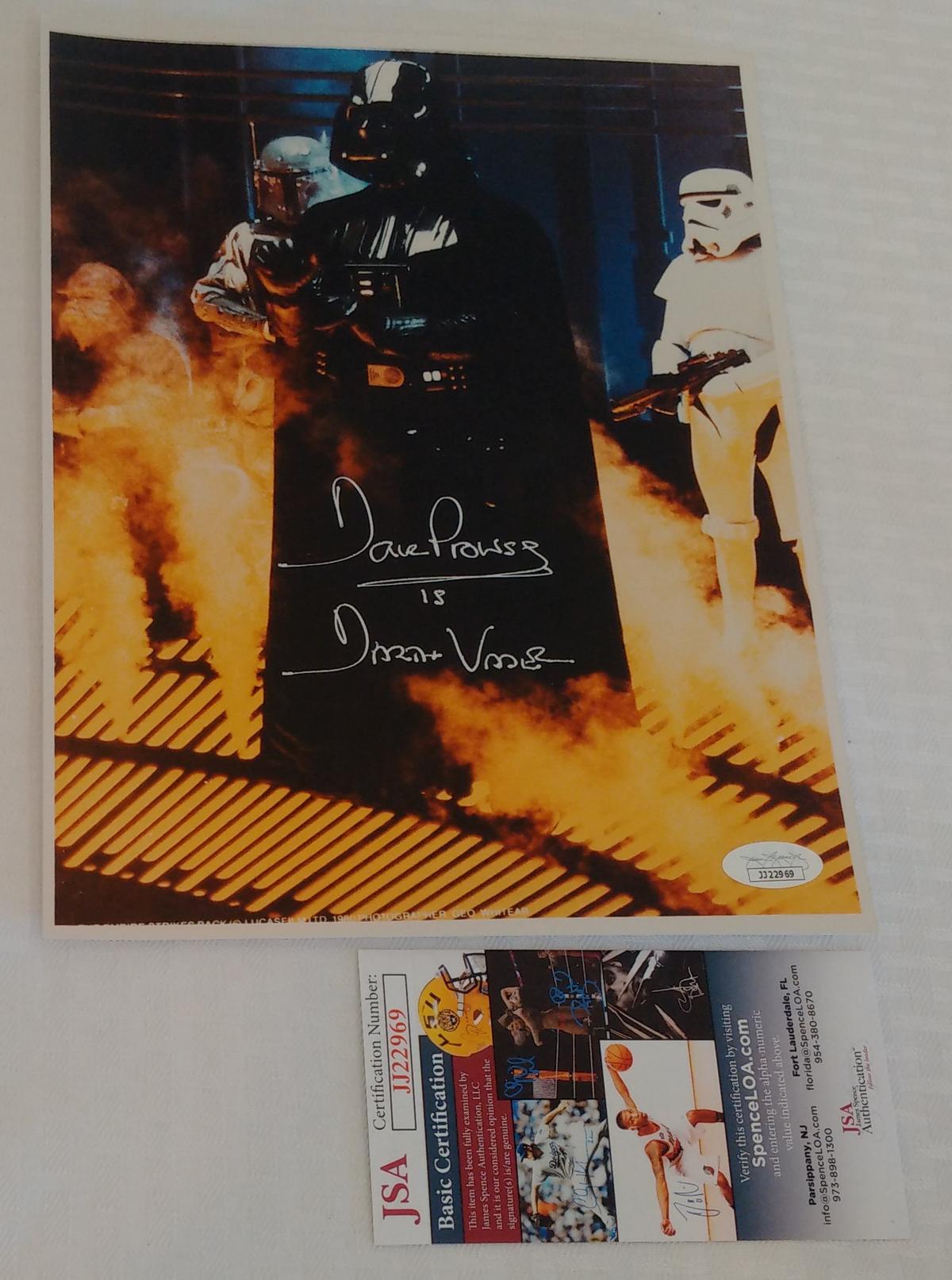 Dave Prowse Autographed Signed 8x10 Photo Star Wars Darth Vader JSA COA