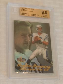 1998 Flair Showcase Row 3 Peyton Manning Colts Rookie Card RC BGS GRADED 9.5 GEM Mint Colts HOF