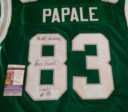 Vince Papale Autographed Signed NFL Football Custom Jersey XL Stitched JSA COA Eagles Invincible
