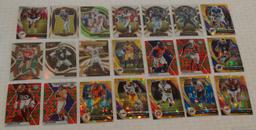 21 Panini NFL Football Insert Card Lot Prizm Refractor Cracked Fire Brees OBJ Russell Wilson Montana