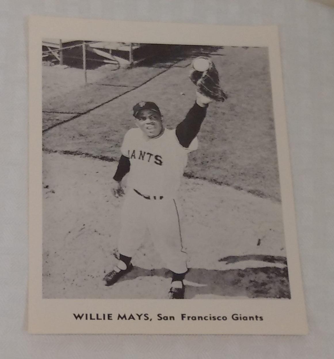 Vintage 1950s 1950s All Star Picture Pack Photo Card 5x7 Willie Mays Giants HOF