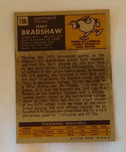 Key Vintage 1971 Topps NFL Football Rookie Card #156 Terry Bradshaw Steelers HOF