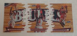 1997-98 Stadium Club Members Only Triumverate Die Cut Insert Bulls Michael Jordan Pippen Rodman NBA