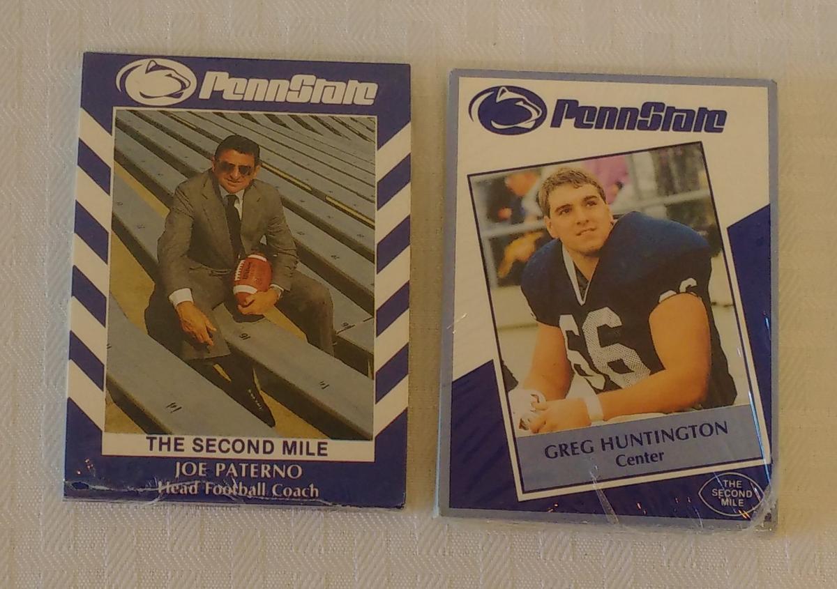 1990 & 1991 Penn State Football Second Mile Card Set Factory Sealed Joe Patnero True Rookies