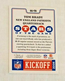 2008 Topps Kickoff NFL Football Insert Card Refractor Patriots Tom Brady Bucs Foil