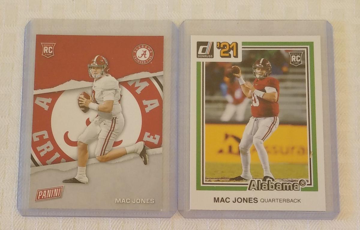 2021 Panini Donruss Father's Day Mac Jones NFL Football Rookie Card Lot RC Alabama Patriots