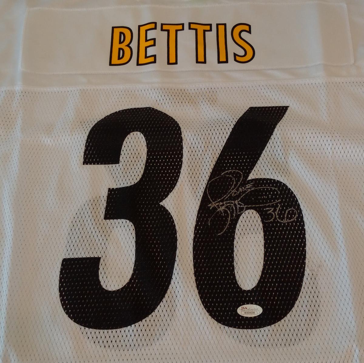 Jerome Bettis Autographed Signed NFL Football Reebok Steelers Jersey JSA COA Adult Large White