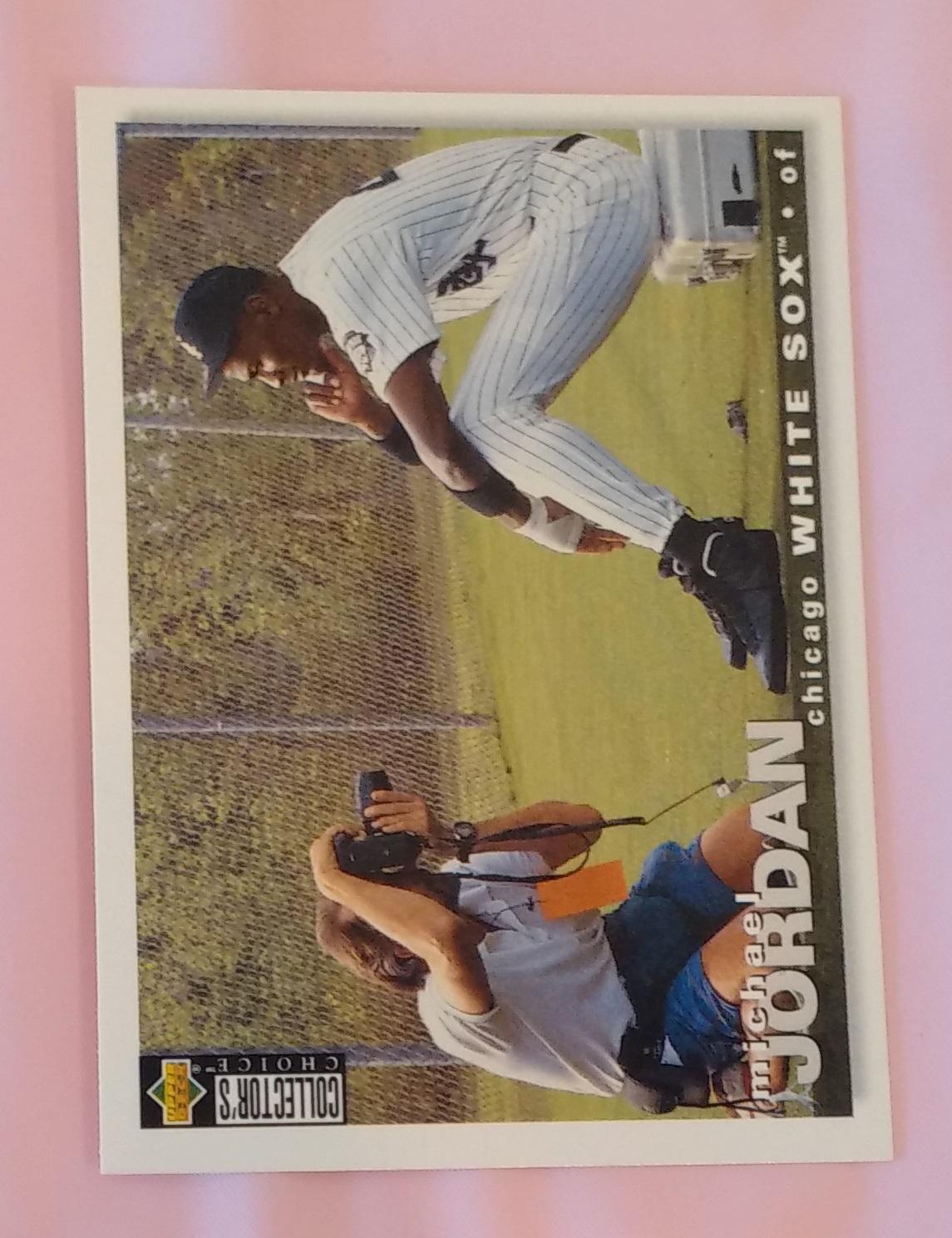 1995 Upper Deck Collector's Choice MLB Baseball Card #500 Michael Jordan White Sox NBA Basketball