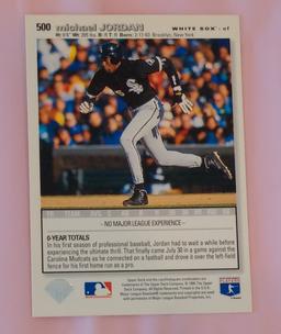 1995 Upper Deck Collector's Choice MLB Baseball Card #500 Michael Jordan White Sox NBA Basketball