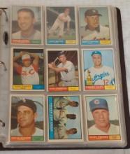 141 Vintage 1961 Topps MLB Baseball Card Lot Album Binder Stars Teams Combo Leaders Managers